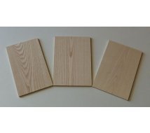 Lot dclass- 2 Planches en Frne p 5mm -40cm x 14-15 cm