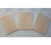 Lot dclass- 3 planches en Erable sycomore p 3mm - 20x12cm