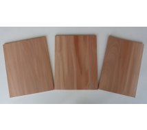 Lot dclass -4 Planches en Platane p 3mm - 25 cm x 10 cm