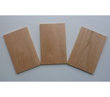 Lot d�class�- 5 planches en Merisier �p 5mm - 15x10cm