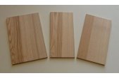 Lot dclass - 3 planches en Frne olivier p 10mm - 20 x 14-15 cm